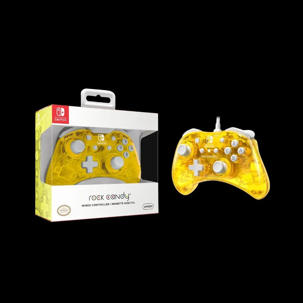 Nintendo Switch Controller Wired Rock Candy Yellow Pineapple Pop PDP New Sealed
